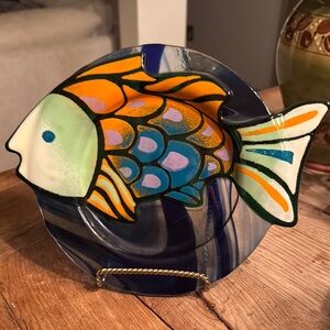 Colorful Glass Fish Decor